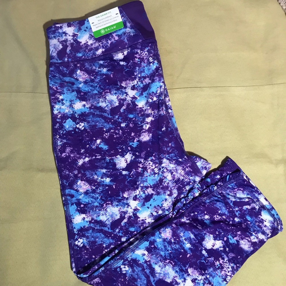 Gaiam multi colored active leggings